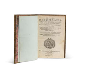 GAUCHET, Claude (um 1550 - nach 1620). Das Vergnügen der Felder: unterteilt in vier Bücher nach den vier Jahreszeiten. (...) mit der Anweisung von Venery, Flug &amp; Angeln und jeder ehrlichen Übung, die auf den Feldern gemacht werden kann