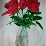 Drawing “Roses”, Paper, Watercolor, Realist, Still life, Byelorussia, 2021 - photo 1