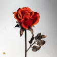 Стеклянная красная роза на медном черенке - One click purchase