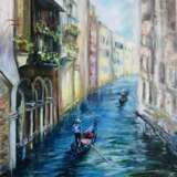 Design Painting “Venice”, Canvas on the subframe, Oil paint, Realist, Cityscape, Ukraine, 2020 - photo 4