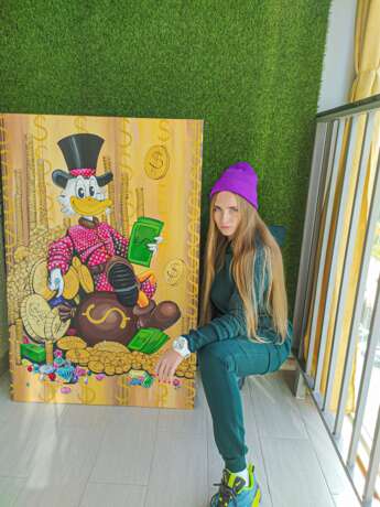 Design Painting “Scrooge picture”, Canvas, Acrylic paint, Pop Art, Russia, 2020 - photo 3