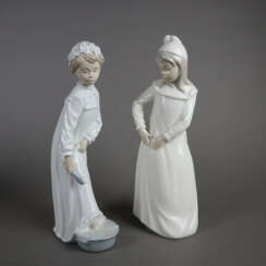 Zwei Porzellanfiguren Lladro
