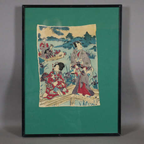 Japanischer Farbholzschnitt 19. Jahrhundert. - фото 1
