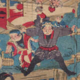 Japanischer Farbholzschnitt 19. Jahrhundert. - photo 3