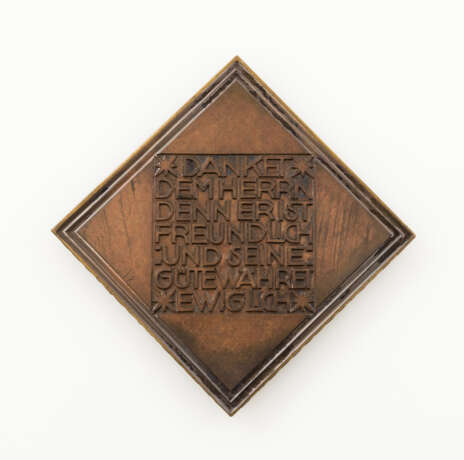 Württemberg - Äußerst seltene Bronzeplakette o.J. (1920-1933) zur Goldenen Hochzeit - Foto 2