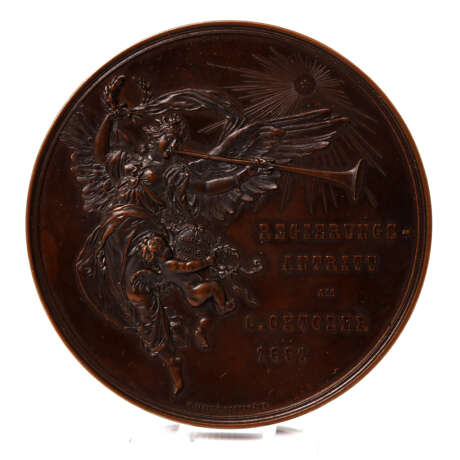 Württemberg - Große Bronzemedaille 1891 von W. Mayer, auf den Regierungsantritt. - photo 2