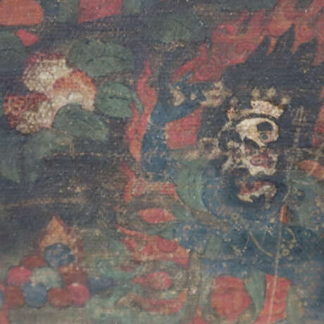 Thangka Fragment mit Guru Rinpoche - photo 4