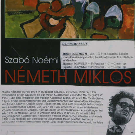 Németh, Miklós (1934-Budapest-2012, ungarischer Künstler) - photo 7