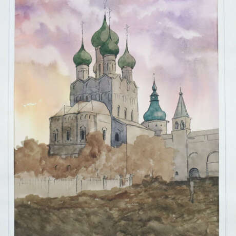 Russischer Aquarellist (Kyrillisches Monogramm "A.Z.", 20. Jahrhundert.) - фото 5