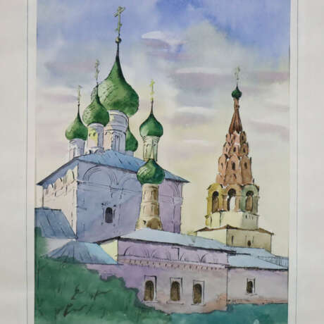 Russischer Aquarellist (Kyrillisches Monogramm "A.Z.", 20. Jahrhundert.) - фото 6