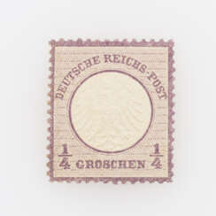 Dt. Reich Brustschilde - 1872, 1 / 4 Grösse kleines Schild,