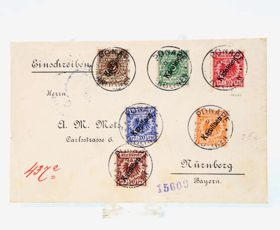 Dt. Kolonien Karolinen - 1901, (Sammler)Satzbrief, - Foto 1