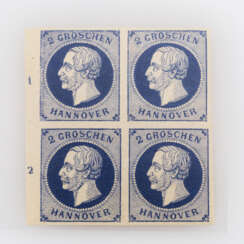 AD Hannover - 1859, 2 Grösse dunkelblau,