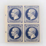 AD Hannover - 1859, 2 Grösse dunkelblau, - Foto 1