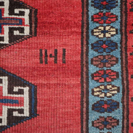 Kelardasht -Südkaukasus, um 1930, Wolle auf Wolle, signiert, Zustand A, ca.130x108cm - Foto 7