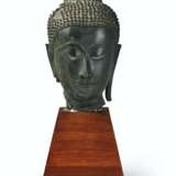 A BRONZE HEAD OF BUDDHA - photo 1