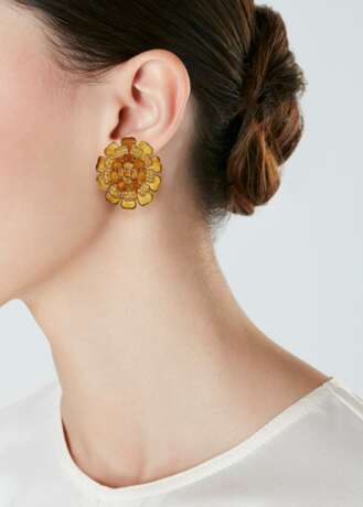 MICHELE DELLA VALLE CITRINE AND YELLOW SAPPHIRE EARRINGS - photo 2