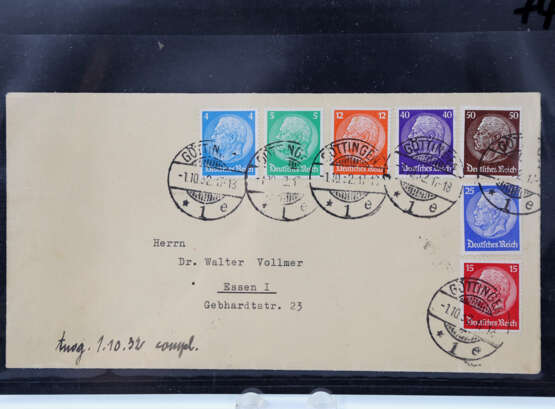 Dt. Reich - 1932, Hindenburg, FDC, - фото 1