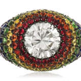 Della Valle, Michele. MICHELE DELLA VALLE DIAMOND AND MULTI-GEM RING - photo 1
