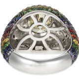 Della Valle, Michele. MICHELE DELLA VALLE DIAMOND AND MULTI-GEM RING - photo 3