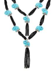 MICHELE DELLA VALLE TURQUOISE, SPINEL AND RUBY NECKLACE