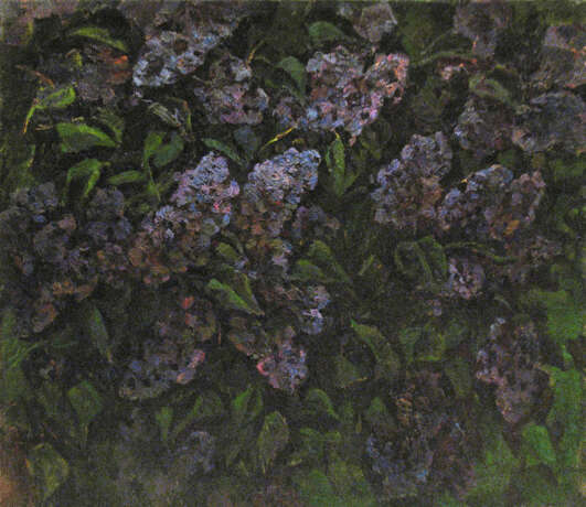 Gemälde „Lila“, Leinwand, Ölfarbe, Impressionismus, Stillleben, Russland, 1981 - Foto 1