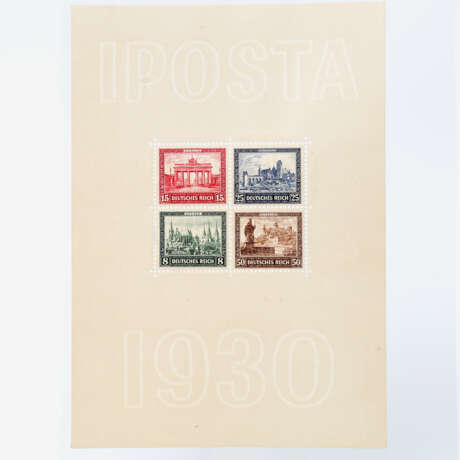 Dt. Reich - 1933, IPOSTA Blockausgabe, - фото 1