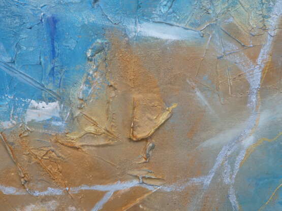 Painting “sunlight”, Fiberboard, Acrylic paint, Abstractionism, Landscape painting, Russia, 2021 - photo 2