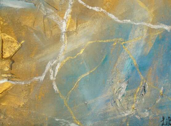 Painting “sunlight”, Fiberboard, Acrylic paint, Abstractionism, Landscape painting, Russia, 2021 - photo 3