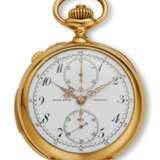 Patek Philippe. PATEK PHILIPPE, SPLIT SECONDS CHRONOGRAPH MINUTE REPEATING POCKET WATCH RETAILED BY RYRIE BROS TORONTO, 18K YELLOW GOLD - Foto 5