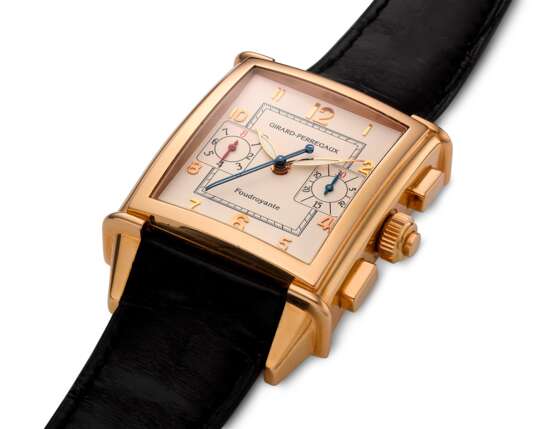 Girard-Perregaux. GIRARD-PERREGAUX, “VINTAGE”, 18K PINK GOLD, SPLIT SECONDS CHRONOGRAPH WITH JUMPING SECONDS, REF. 9021, NO. 13 - photo 2