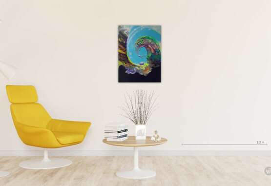 Design Painting “Wave”, Canvas on the subframe, Acrylic paint, Abstractionism, Germany, 2021 - photo 2