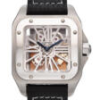 CARTIER, PALLADIUM SKELETONISED SANTOS 100 - Auktionspreise