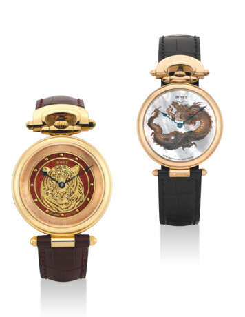 Bovet. BOVET, AMADEO, PIECE UNIQUE, 18K PINK GOLD, MOTHER OF PEARL DIAL WITH HAND PAINTED DRAGON MOTIF, REF. D801.0 - photo 5