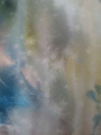 Gemälde „Abstrakte Frühlingslandschaft Atem des Frühlings“, Aquarellpapier, Aquarell, Impressionismus, Landschaftsmalerei, Russland, 2021 - Foto 3