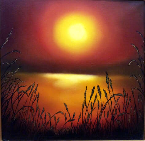 Design Painting “Sunset Sound”, Canvas, Oil paint, Impressionist, Landscape painting, Russia, 2021 - photo 1