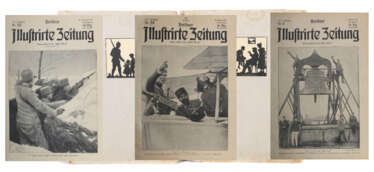 Berliner illustrirte Zeitung 2 Sammelbände mit ca. 254 Ausgaben der Jahrgänge 23 bis 28 (1914 bis 1918)