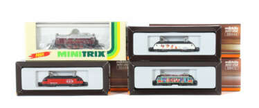 4 Elektro-/Dieselloks Märklin/Minitrix