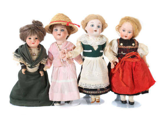 4 kleine Puppen ca. um 1924 - photo 1