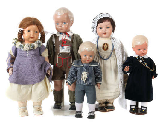 5 Puppen 1 x Kemmer & Reinhardt - photo 1
