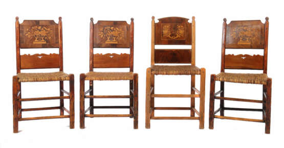 Vier Vierländer Stühle 19. Jahrhundert - Foto 1