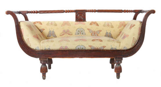 Victorianisches Sofa mit gedrechselter Reling England - Foto 1