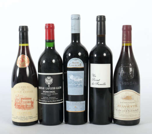 5 Einzelflaschen französischer Rotwein 1x Château Lafleur-Gazin Pomerol - Foto 1