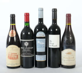 5 Einzelflaschen französischer Rotwein 1x Château Lafleur-Gazin Pomerol