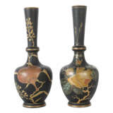 Vasenpaar aus Hyalithglas Wohl Böhmen - Foto 1