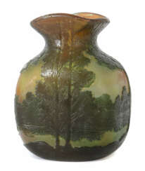 Vase mit Landschaft Verreries de Saint-Denis