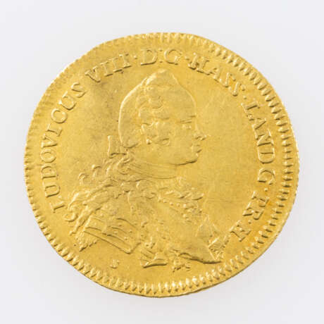 Hessen-Darmstadt / Gold - Dukat 1749 / A.K., Ludwig VIII.(1739-1768), Avers: Brustbild n.r., - photo 1