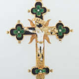 Reliquien-Kreuzanhänger Wohl 16. Jahrhundert - Foto 1