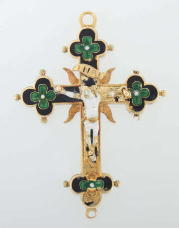 Reliquien-Kreuzanhänger Wohl 16. Jahrhundert - photo 1