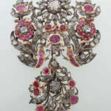 Prächtige Rubin-Diamantbrosche Mitte 18. Jahrhundert - photo 1